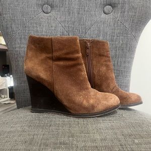 Vince Camuto Brown Suede Booties